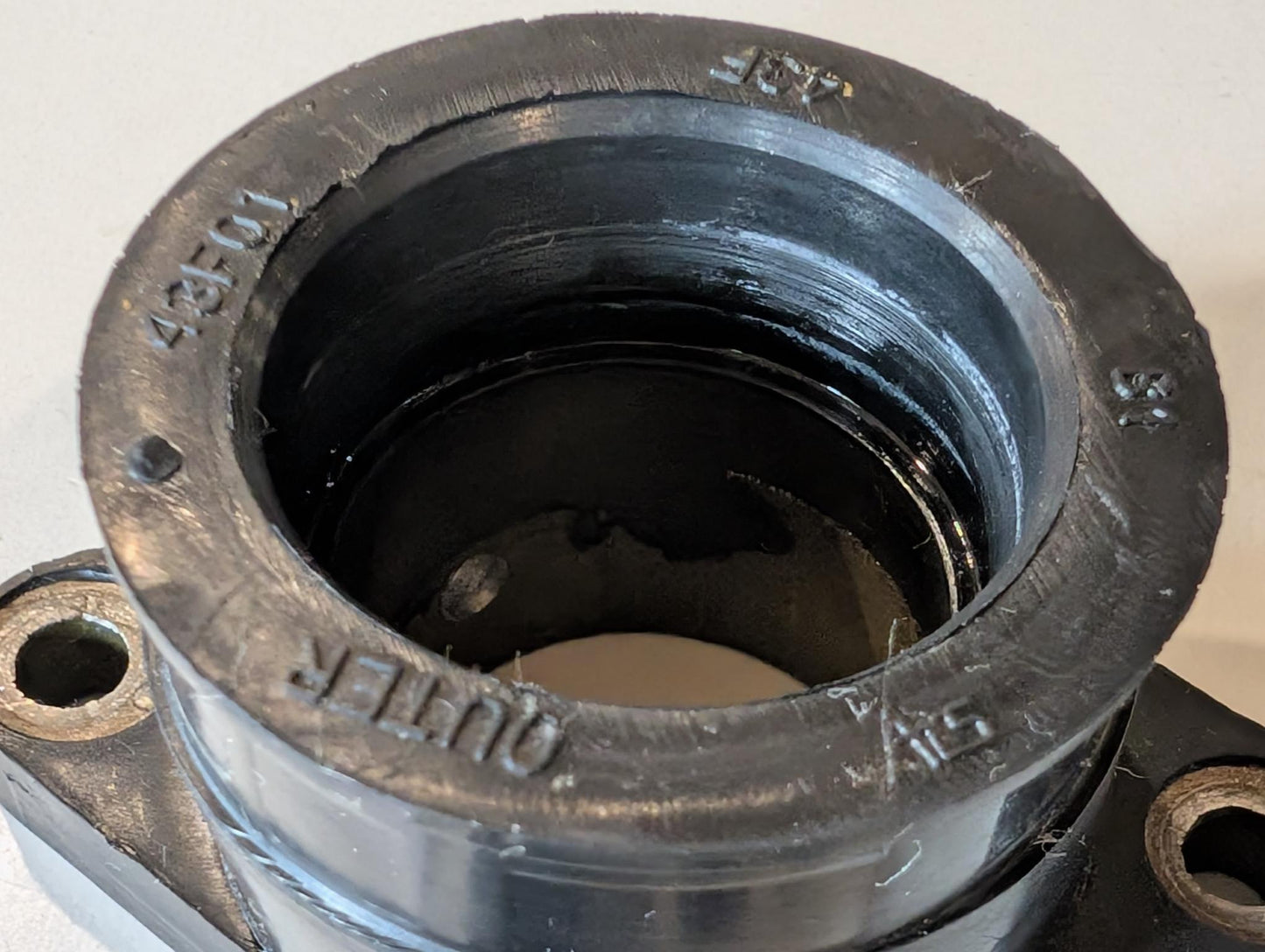 Yamaha XT600E 3TB 3UW Original Ansaugstutzen Verbinder links 43F-13586-01 gebraucht