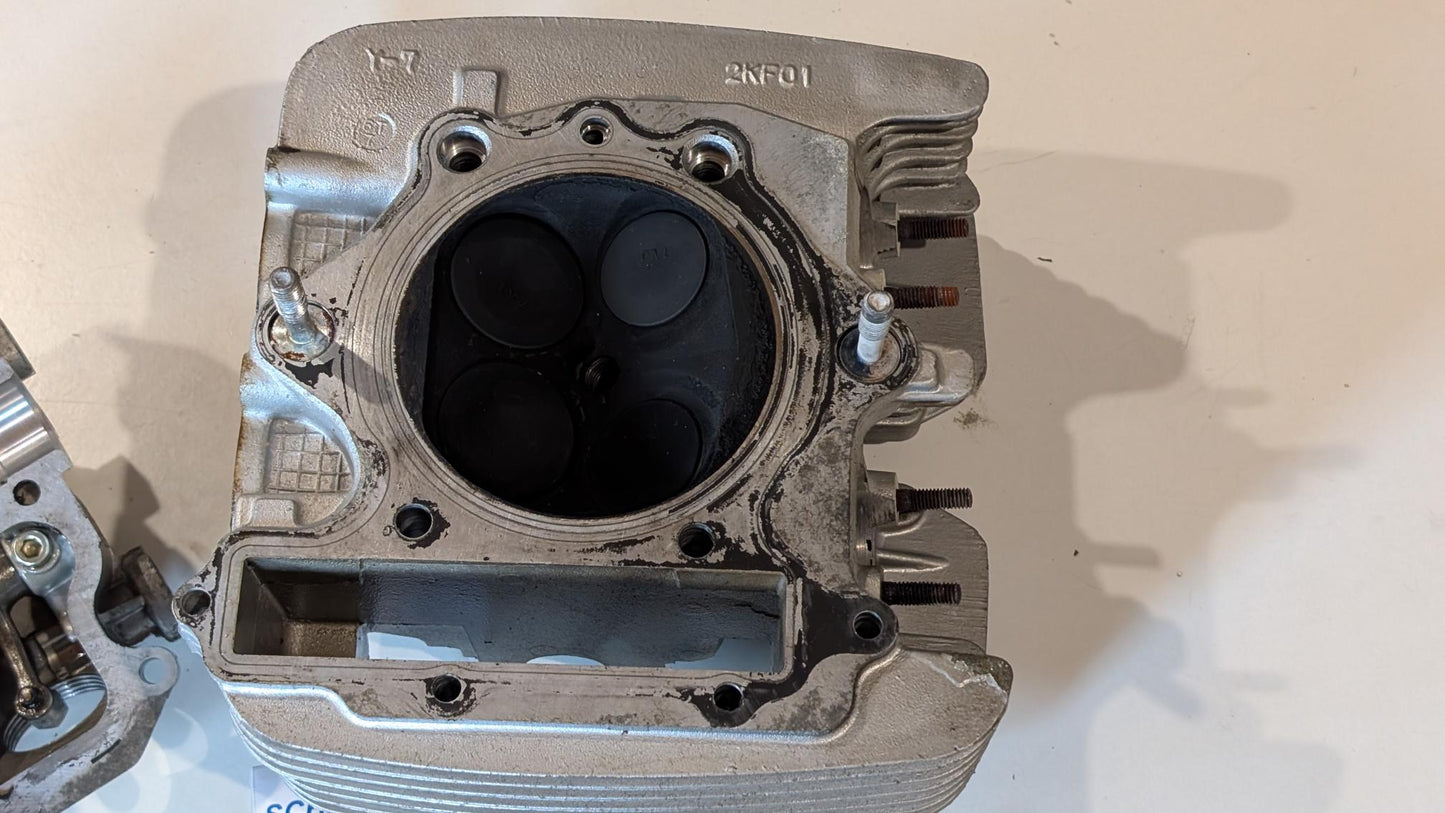 Yamaha XT600E 3TB 3UW Zylinderkopf 2KF 3TB-11101-01 14000km mit zugehörigem Deckel komplett, gebraucht