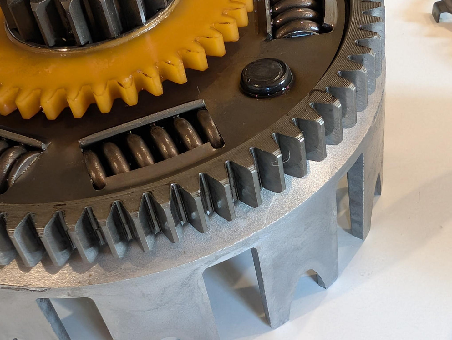 Yamaha XT600E 3TB 3UW Kupplungskorb 3AJ-16150-00 Kupplungsnabe 2JN-16371-00 Druckplatte 5Y1-16351-00 Primärantrieb komplett gebraucht
