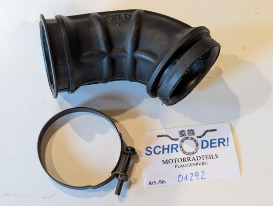 Yamaha XT600E 3TB 3UW Ansaugrohr Verbindungsrohr links 3TB-14453-00 an Luftfilterkasten gebraucht