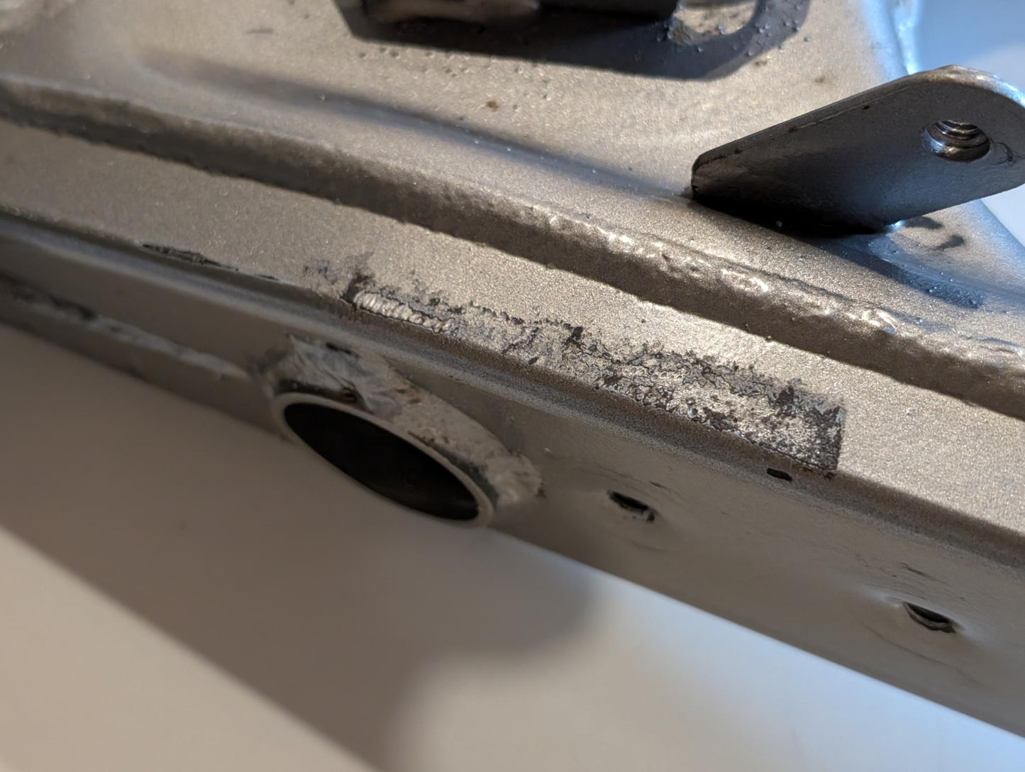 Yamaha XT600E 3TB 3UW Hinterradschwinge Hinterradführung 3TB-22110-01 mit Lager Buchsen Staubdeckeln gebraucht