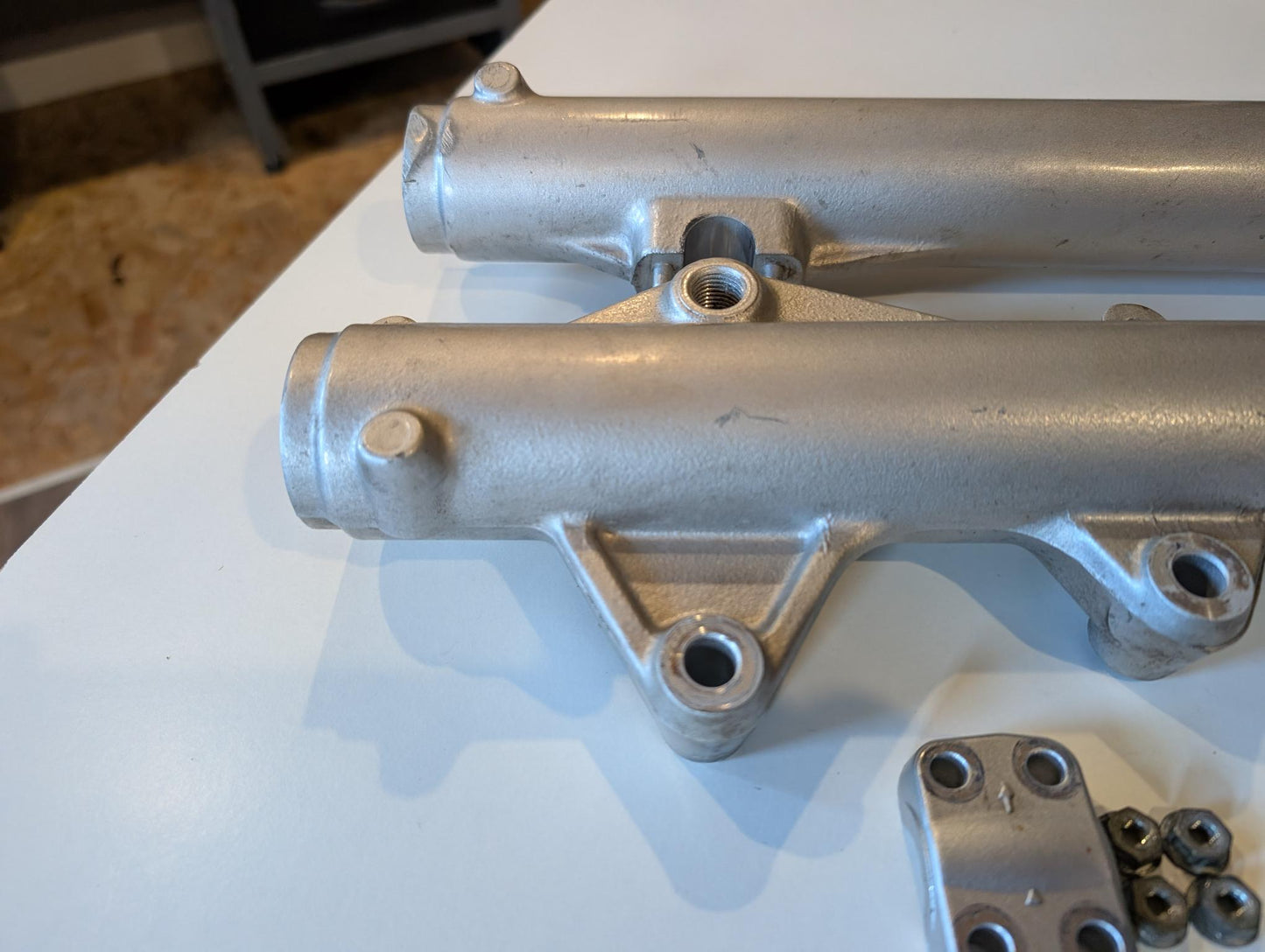 Yamaha XT600E 3TB 3UW Gabelrohre 3TB-23102-00 3TB-23103-00 Gabelbeine Standrohre Tauchrohre Federbeine Stoßdämpfer vorne gebraucht
