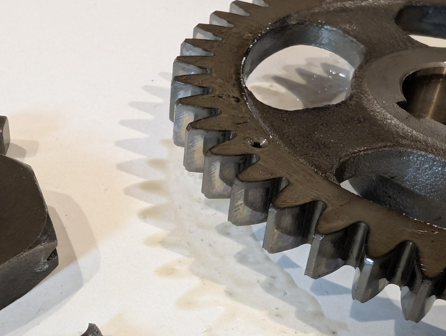 Yamaha XT600 43F Zahnrad Nebengetriebe 5Y1-11531-00 Ausgleichswelle Platte 34K-11145-00 gebraucht