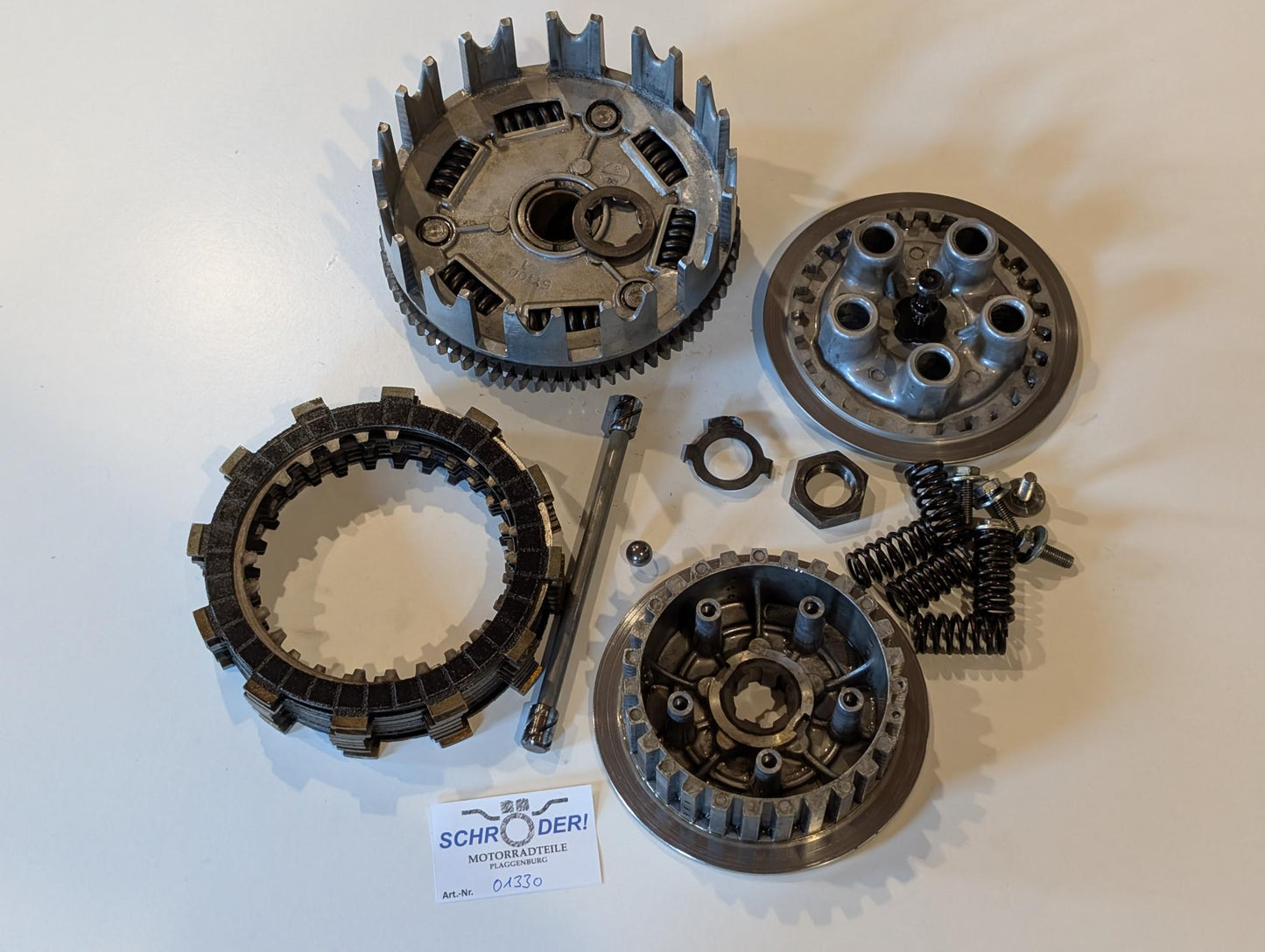 Yamaha XT600 43F Kupplungskorb 34K-16150-00 Kupplungsnabe 34K-16371-00 Druckplatte 5Y1-16351-00 Primärantrieb komplett, gebraucht