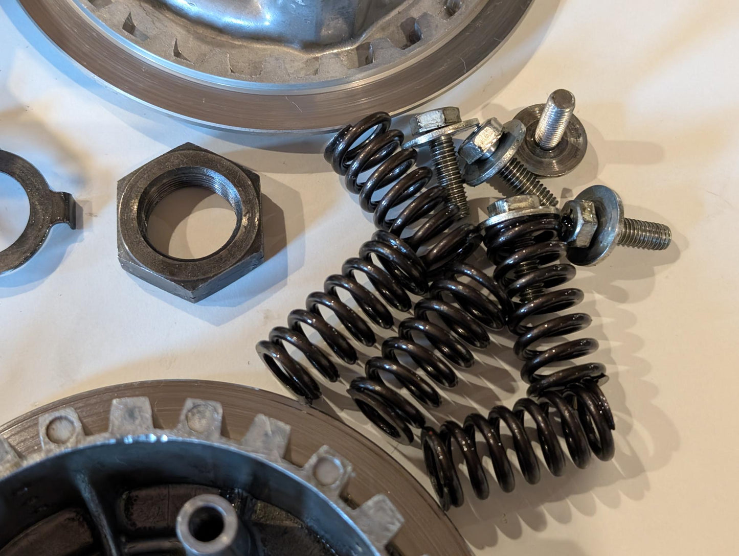 Yamaha XT600 43F Kupplungskorb 34K-16150-00 Kupplungsnabe 34K-16371-00 Druckplatte 5Y1-16351-00 Primärantrieb komplett, gebraucht