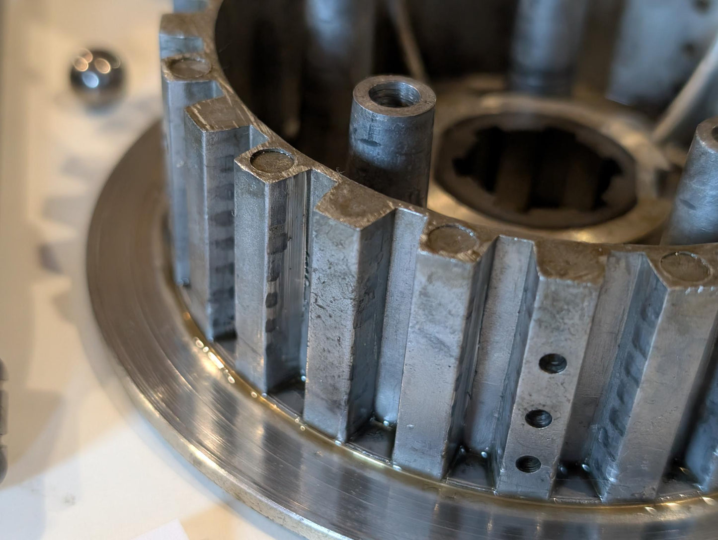 Yamaha XT600 43F Kupplungskorb 34K-16150-00 Kupplungsnabe 34K-16371-00 Druckplatte 5Y1-16351-00 Primärantrieb komplett, gebraucht