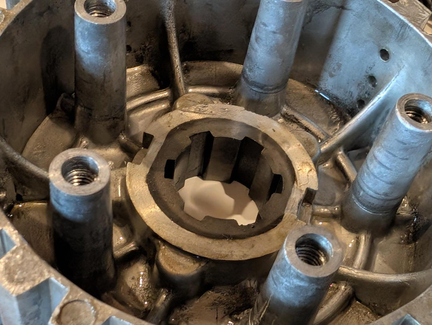 Yamaha XT600 43F Kupplungskorb 34K-16150-00 Kupplungsnabe 34K-16371-00 Druckplatte 5Y1-16351-00 Primärantrieb komplett, gebraucht