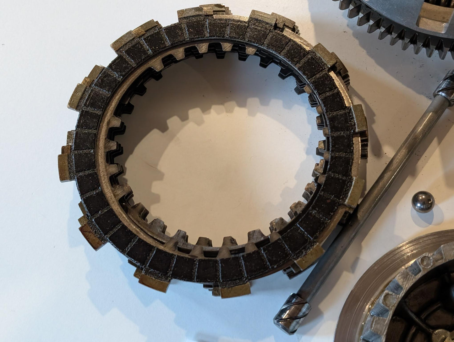 Yamaha XT600 43F Kupplungskorb 34K-16150-00 Kupplungsnabe 34K-16371-00 Druckplatte 5Y1-16351-00 Primärantrieb komplett, gebraucht