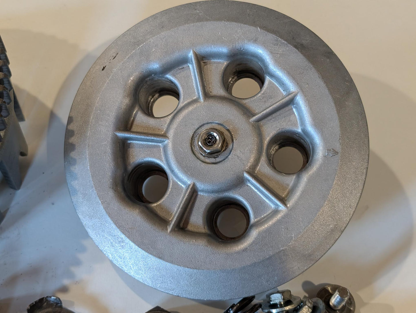 Yamaha XT600 43F Kupplungskorb 34K-16150-00 Kupplungsnabe 34K-16371-00 Druckplatte 5Y1-16351-00 Primärantrieb komplett, gebraucht