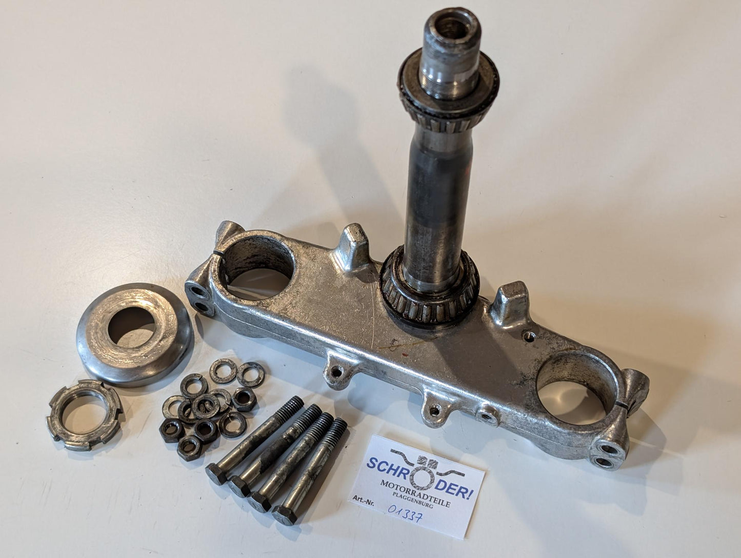 Yamaha XT600 43F Gabelbrücke untere Konsole 43F-23340-30-39 Deckel 1W1-23416-00 Mutter 90179-25033 gebraucht