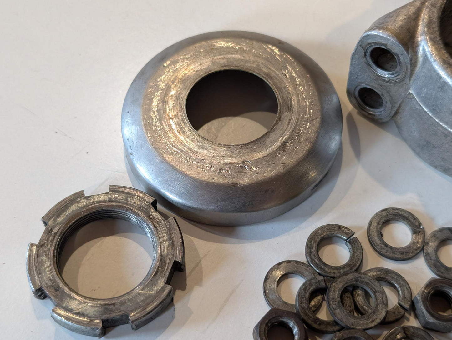 Yamaha XT600 43F Gabelbrücke untere Konsole 43F-23340-30-39 Deckel 1W1-23416-00 Mutter 90179-25033 gebraucht