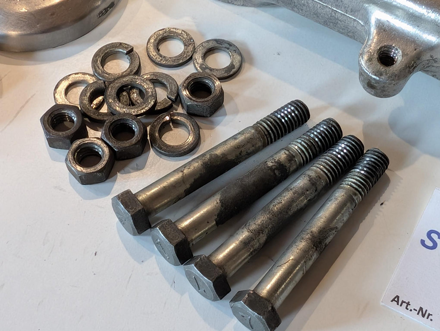 Yamaha XT600 43F Gabelbrücke untere Konsole 43F-23340-30-39 Deckel 1W1-23416-00 Mutter 90179-25033 gebraucht