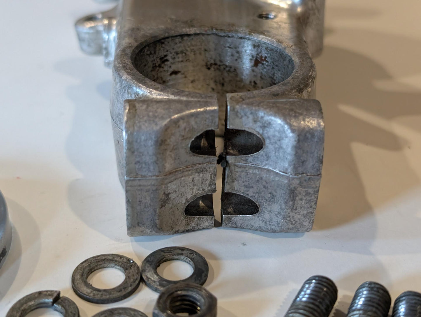 Yamaha XT600 43F Gabelbrücke untere Konsole 43F-23340-30-39 Deckel 1W1-23416-00 Mutter 90179-25033 gebraucht