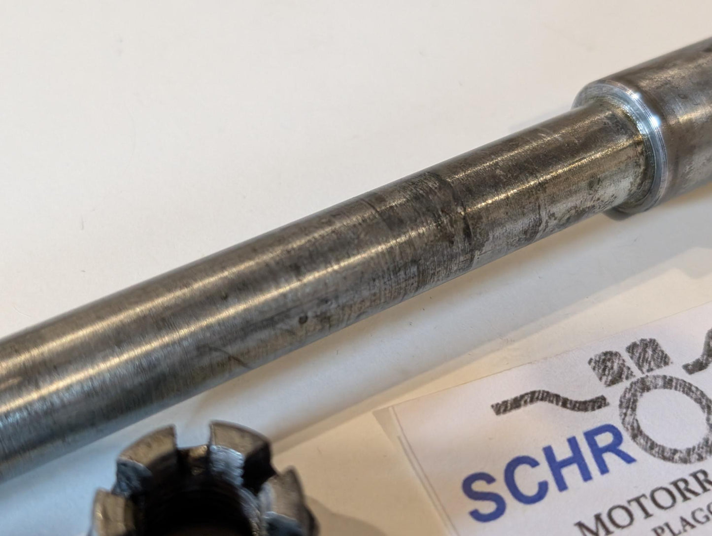 Yamaha XT600 43F Achse Vorderrad Radachse vorne 43F-25181-00 Scheibe 90201-15785 Mutter 90171-14029 gebraucht