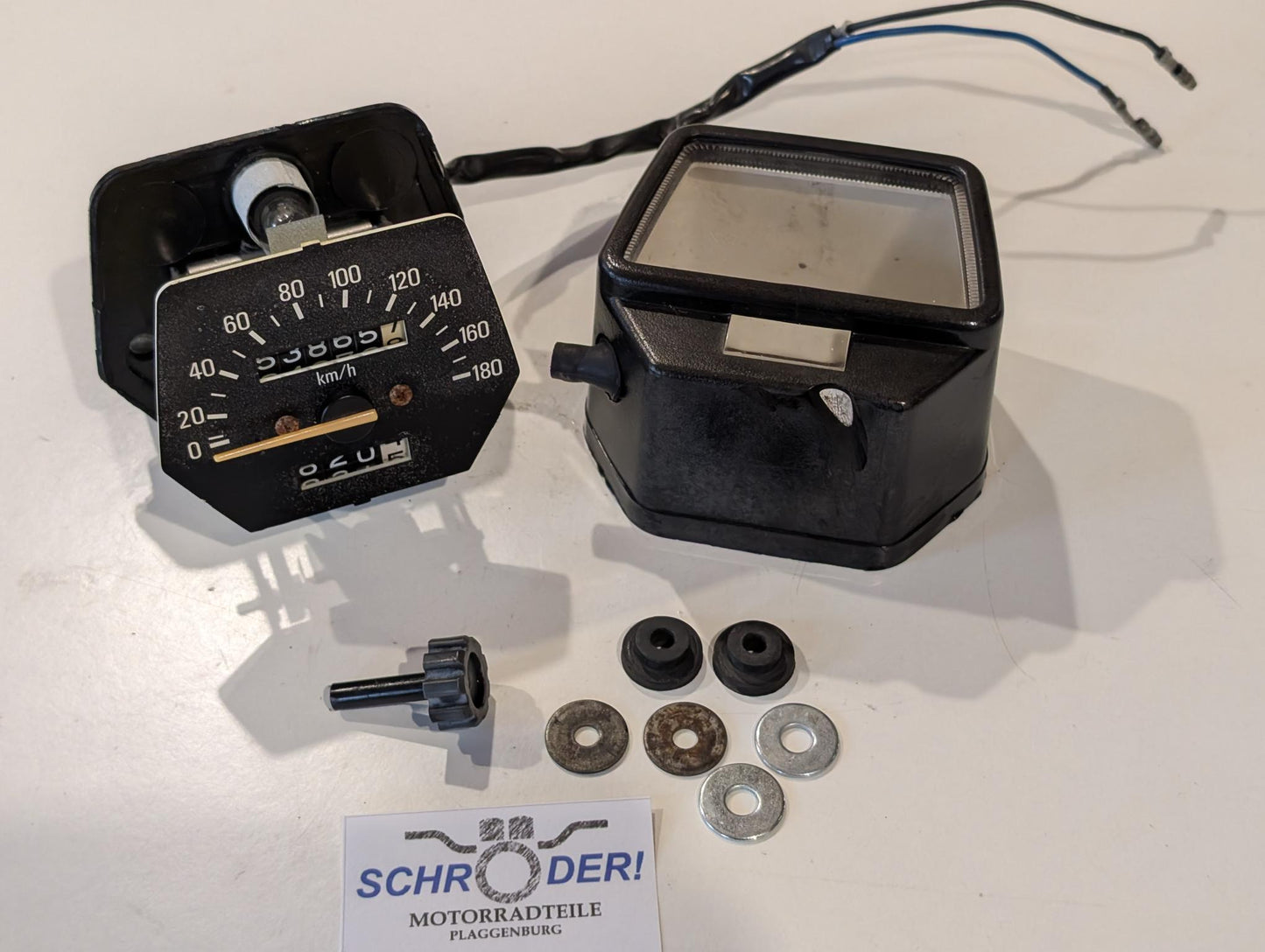 Yamaha XT600 43F Tachometer Geschwindigkeitsmesser mit Kabelsatz gebraucht