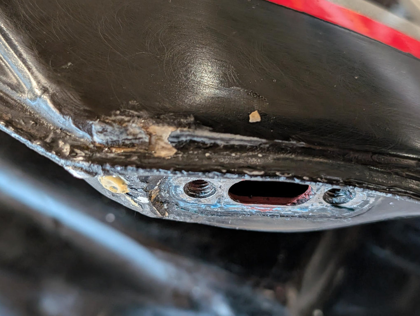 Yamaha XT600 43F Kraftstofftank mit Deckel schwarz gebraucht