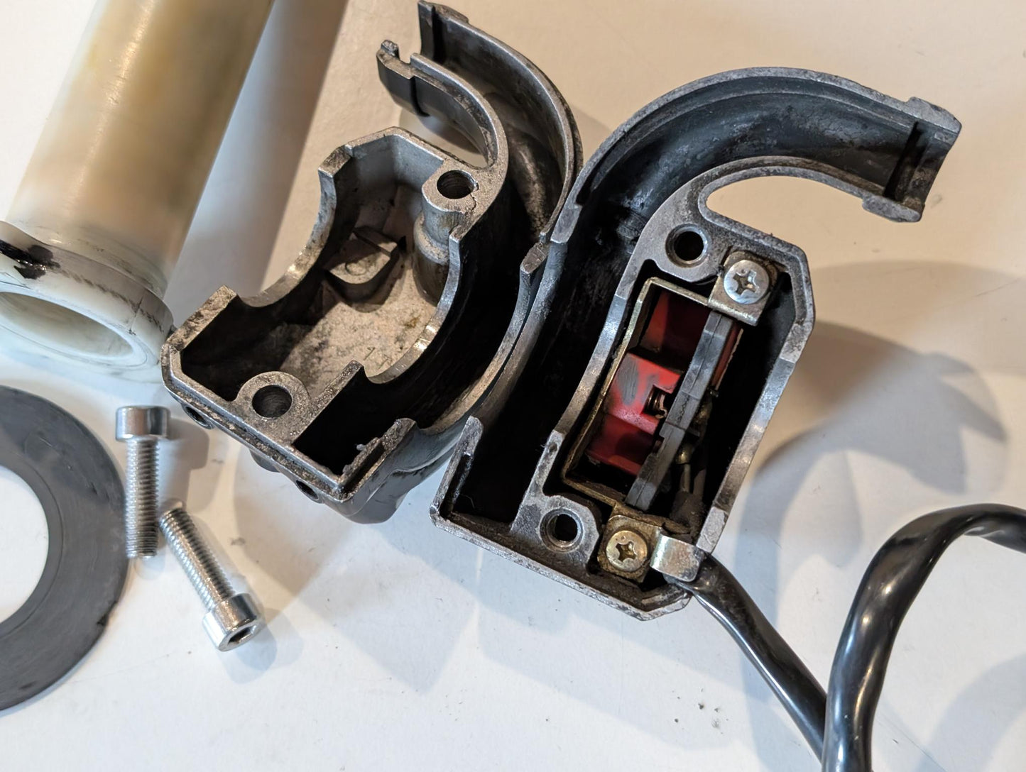 Yamaha XT600 43F Start-Stopp Schalter 43F-83976-00 Lenkerschalter rechts Notausschalter Gasgriff 3Y1-26243 gebraucht