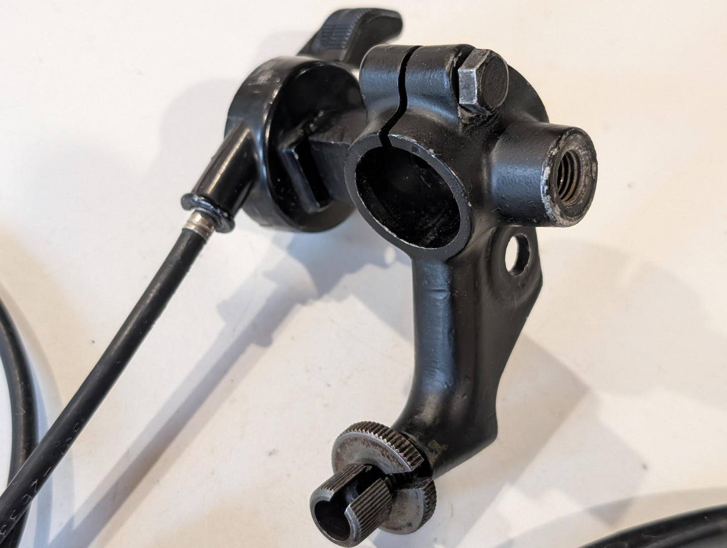 Yamaha XT600 43F Spiegelhalter links Chokegriff Kupplungshebel gebraucht