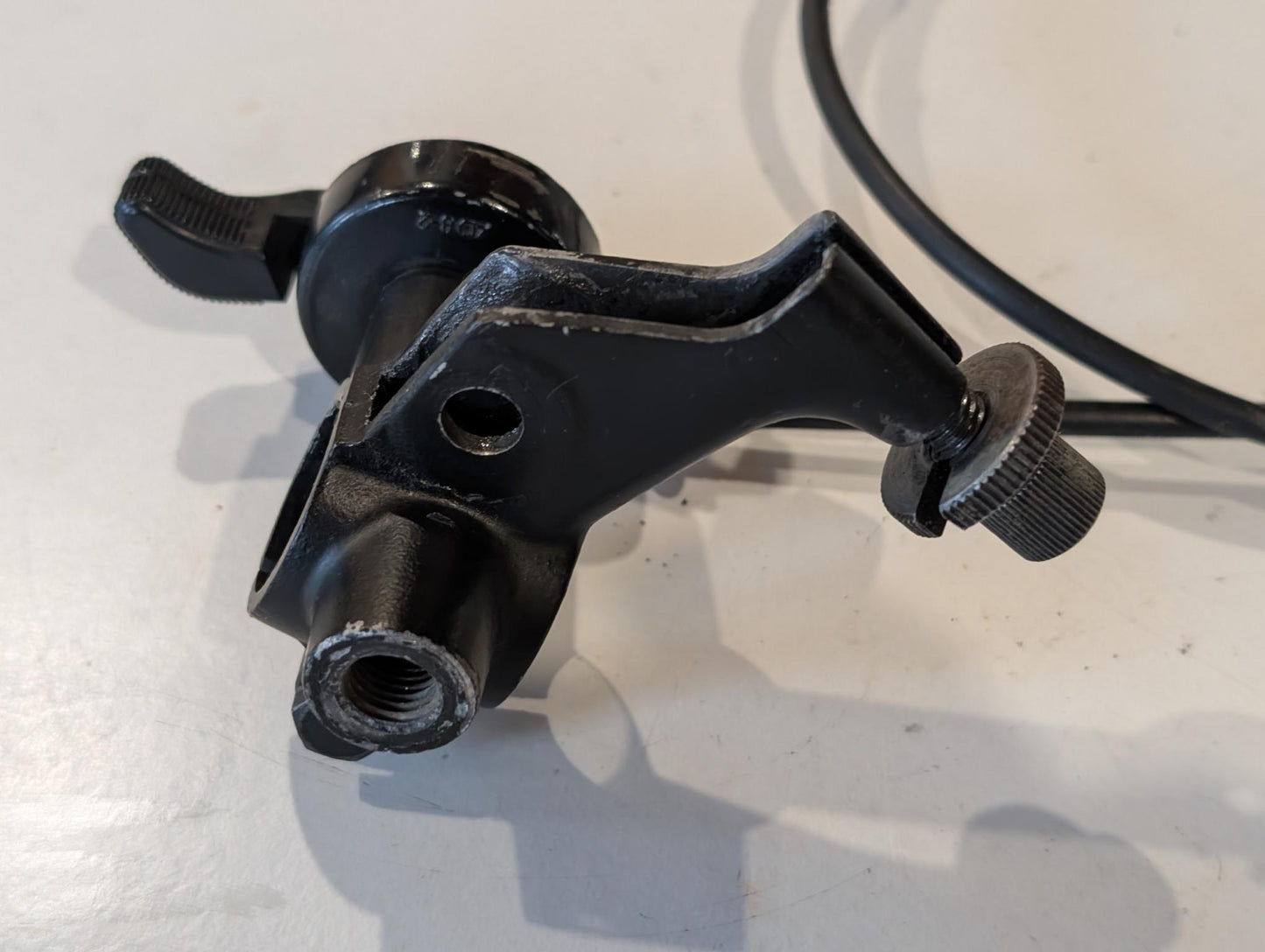 Yamaha XT600 43F Spiegelhalter links Chokegriff Kupplungshebel gebraucht