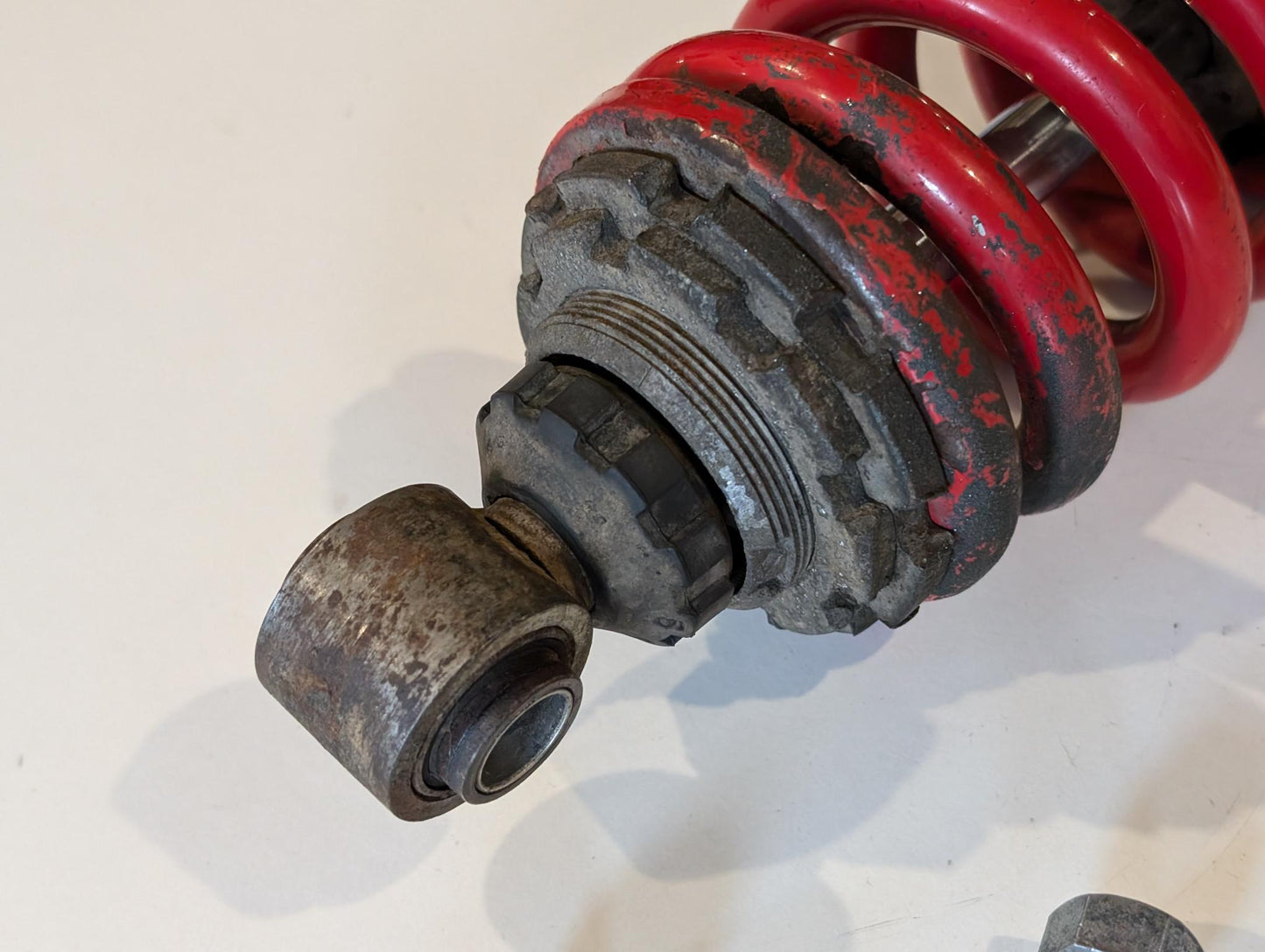 Yamaha XT600 43F Federbein 50T-22210-00 Stoßdämpfer hinten mit Schraube und Bolzen gebraucht