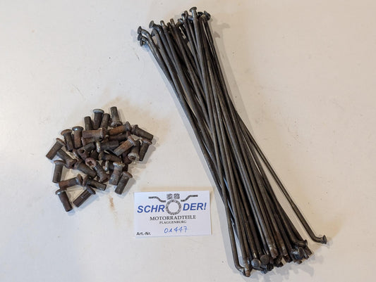 Yamaha XT600 43F Speichensatz unvollständig vorne, 31 Speichen 33 Nippel gebraucht