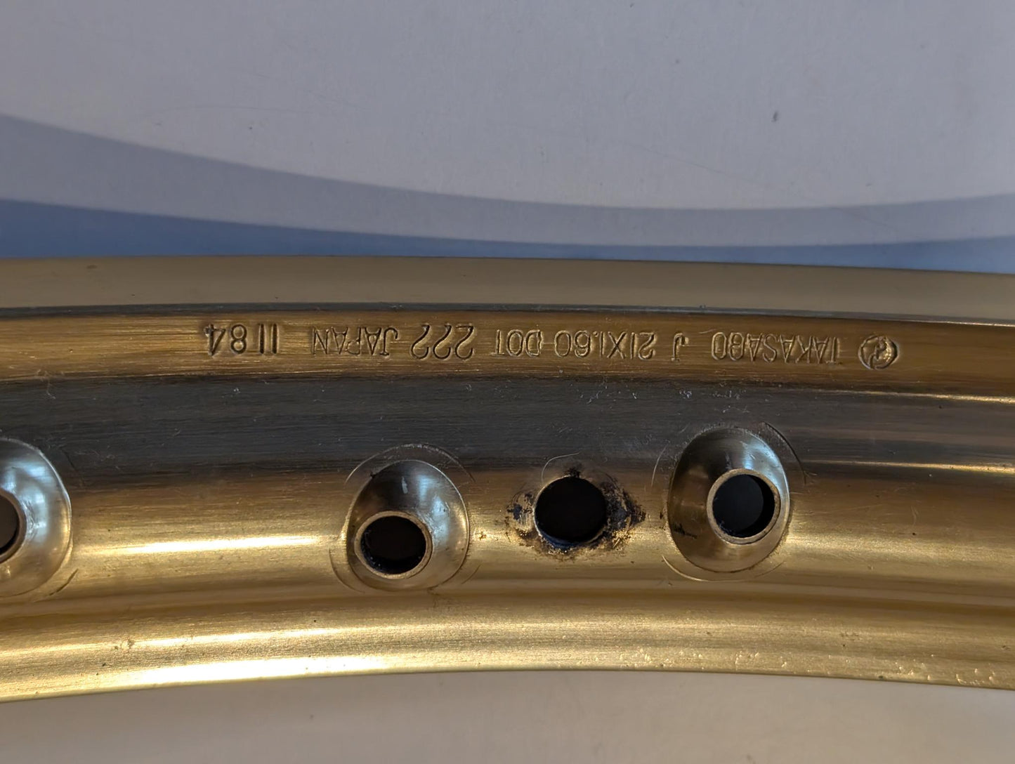 Yamaha XT600 43F Felge vorne Takasago J21x1.60 198494416-21396 gebraucht, defekt