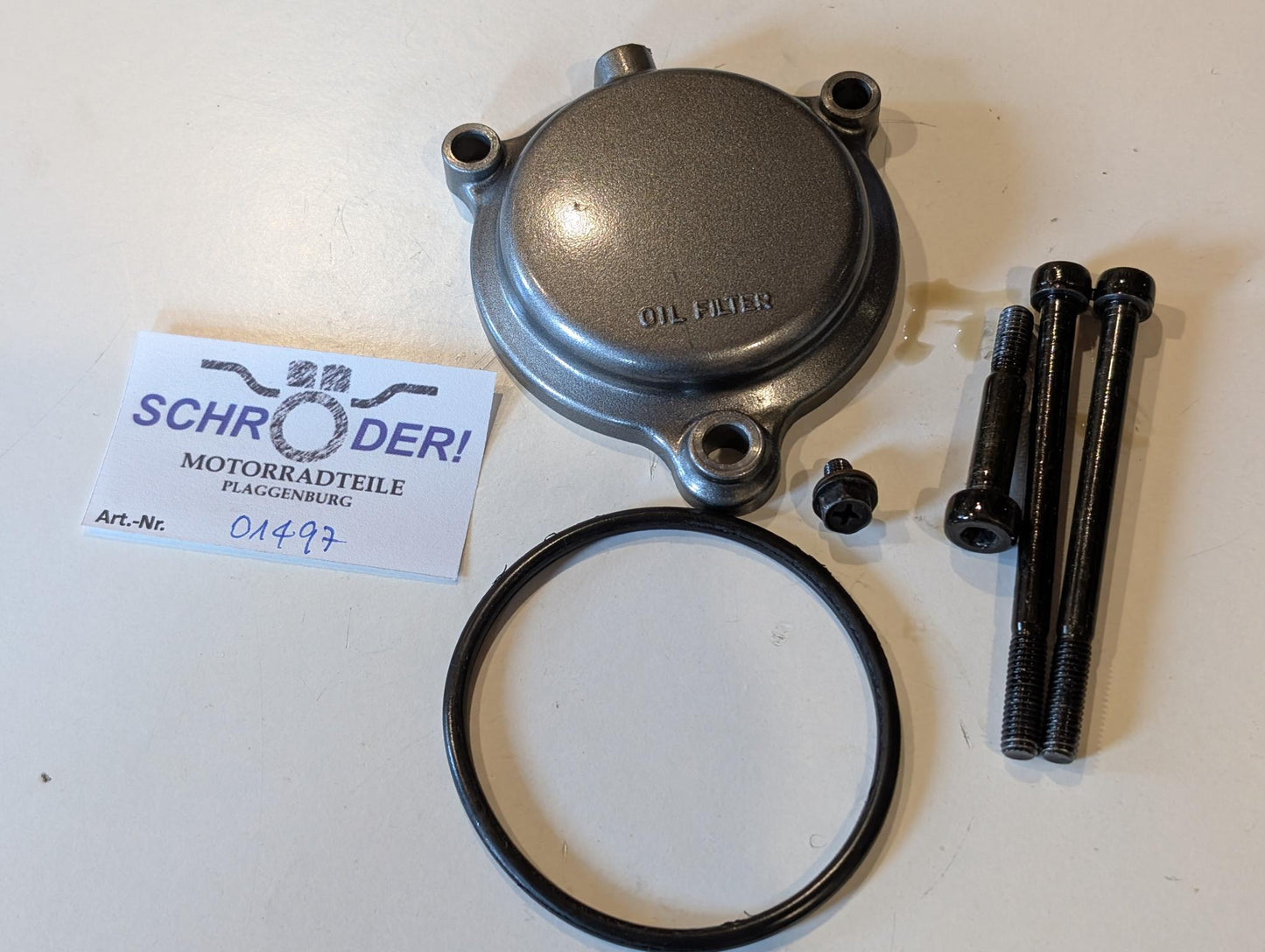 Yamaha XT600Z 3AJ Ölfilterdeckel 2WK-13447-00 mit Schrauben 90109-06419 gebraucht
