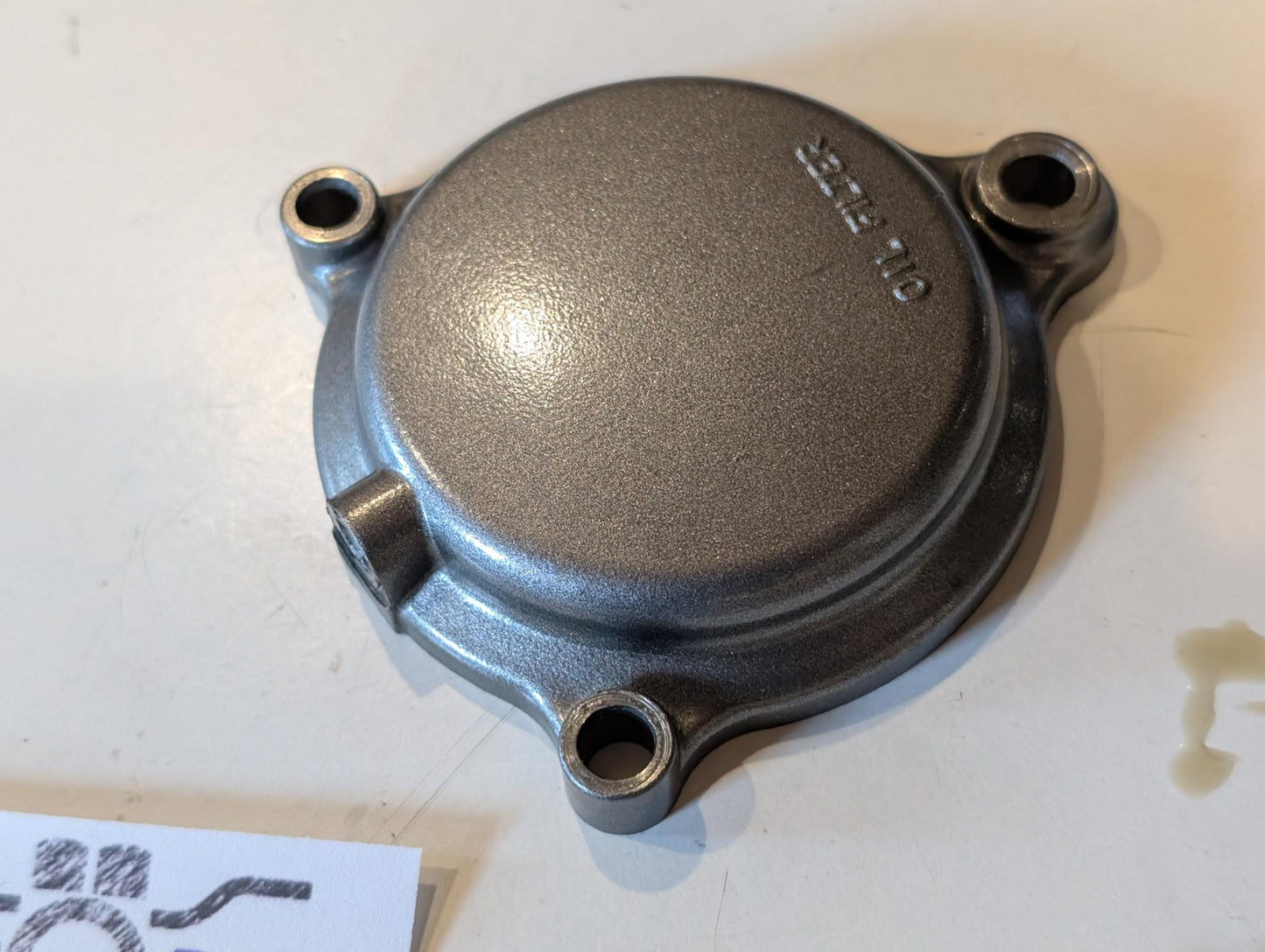Yamaha XT600Z 3AJ Ölfilterdeckel 2WK-13447-00 mit Schrauben 90109-06419 gebraucht