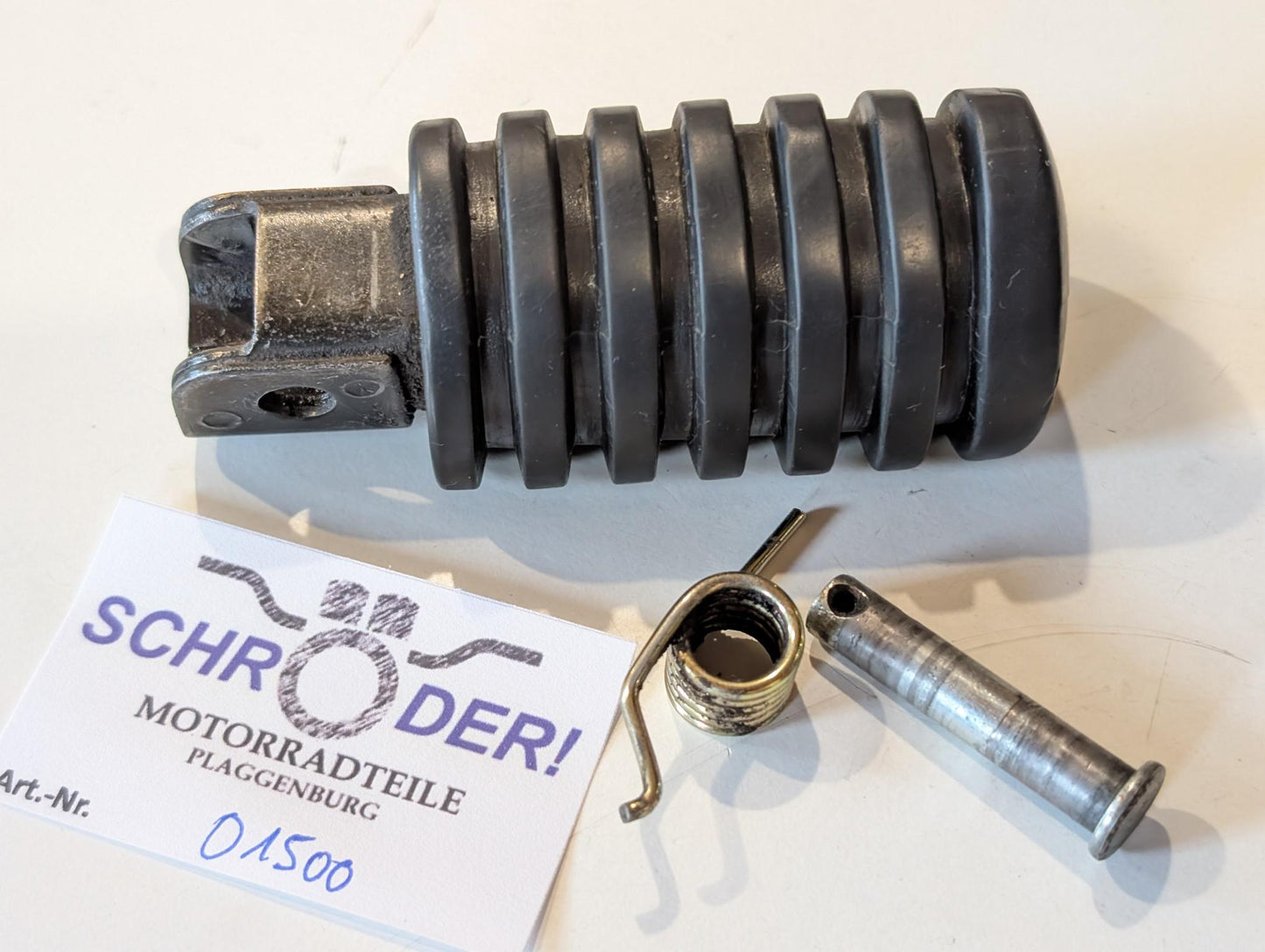 Yamaha XT600Z 3AJ Fussraste vorne links 214-27421-00 214-27413-00 mit Bolzen und Feder gebraucht