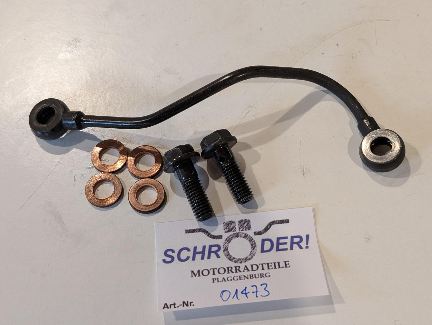 Yamaha XT600Z 3AJ Ölleitung Getriebe 3AJ-13161-00 mit Schrauben gebraucht