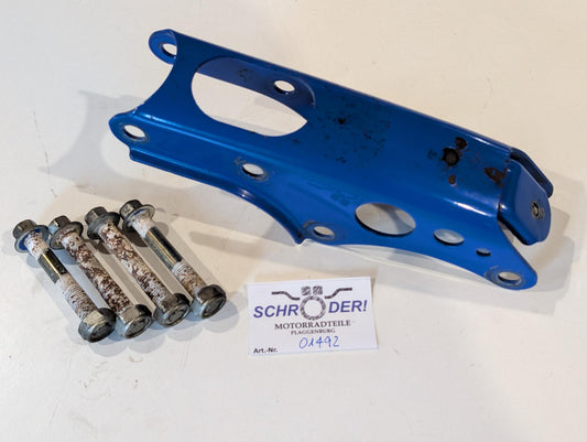 Yamaha XT600Z 3AJ Motorhalter Stütze 1VJ-21316-00 Motorhalterung blau mit Schrauben 90105-10286 gebraucht