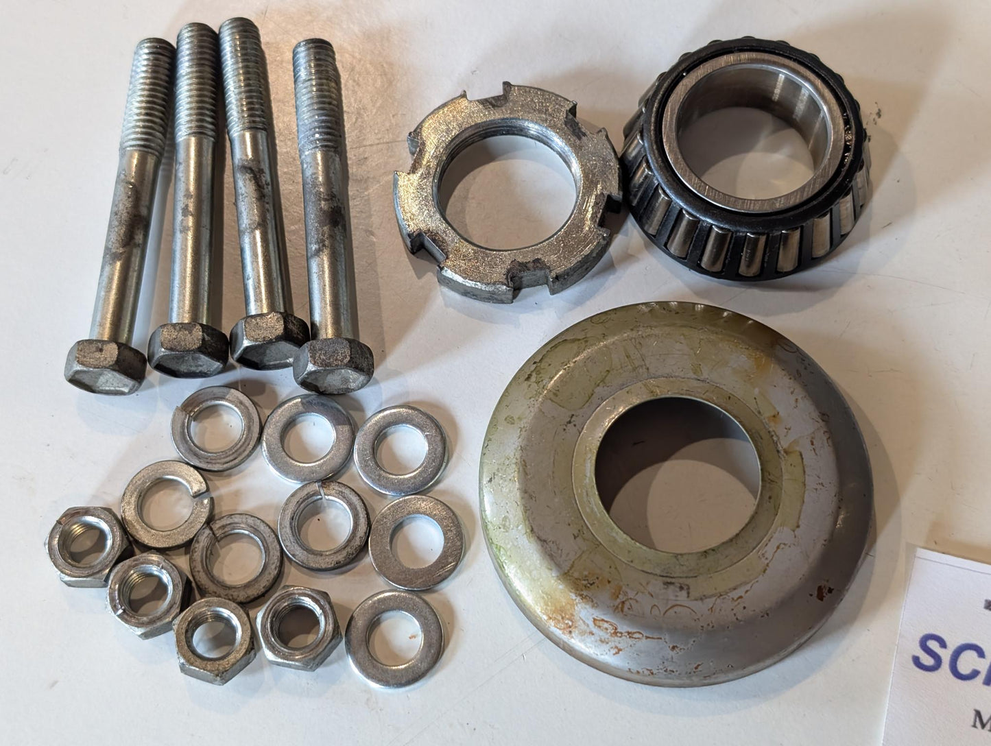 Yamaha XT600Z 3AJ Gabelbrücke Unterteil 3AJ-23340-20 mit Lagern Schrauben Staubdeckel gebraucht