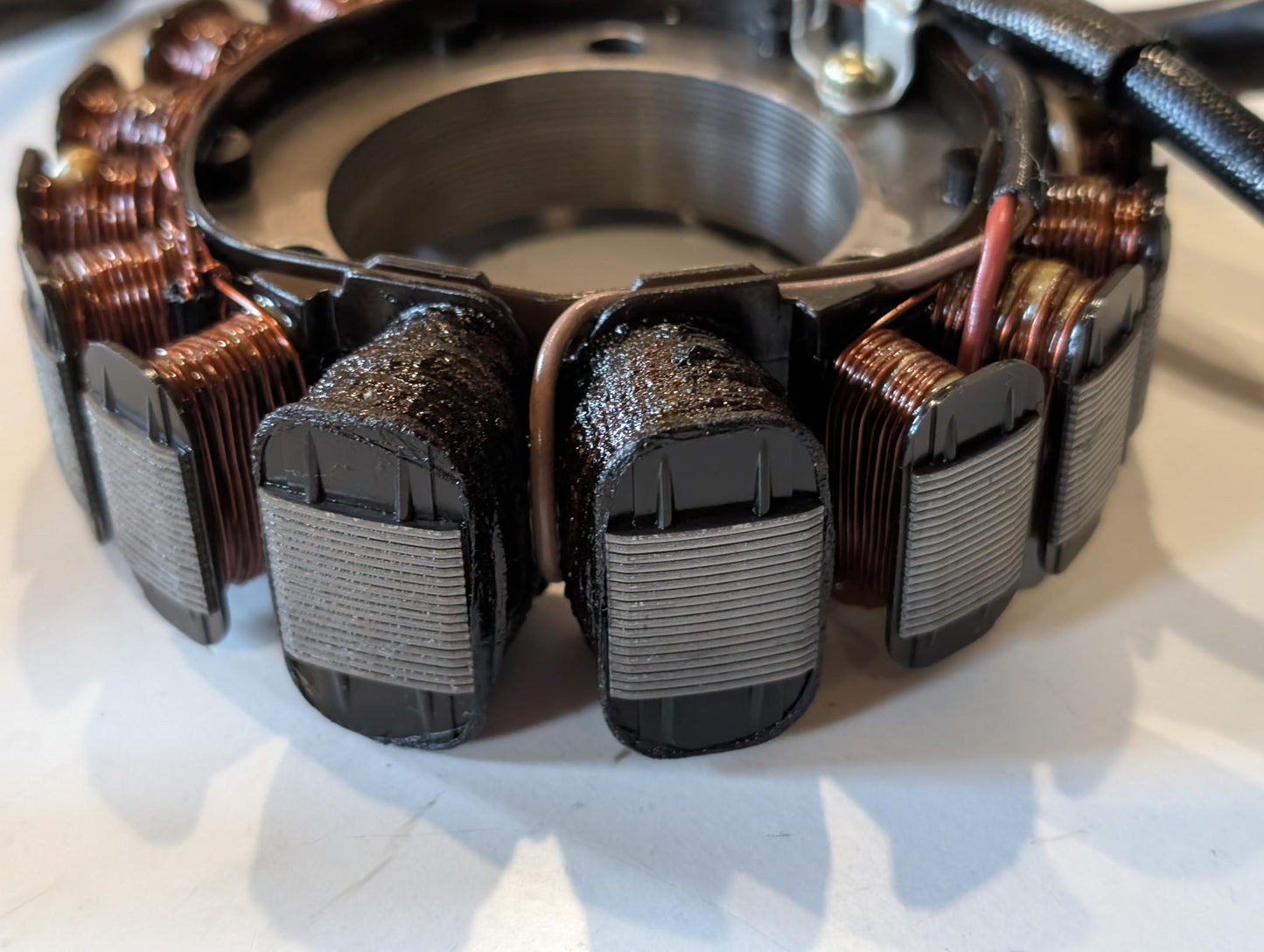 Yamaha XT600Z 3AJ Stator Lichtmaschine 3AJ-85510-00 mit Schrauben gebraucht