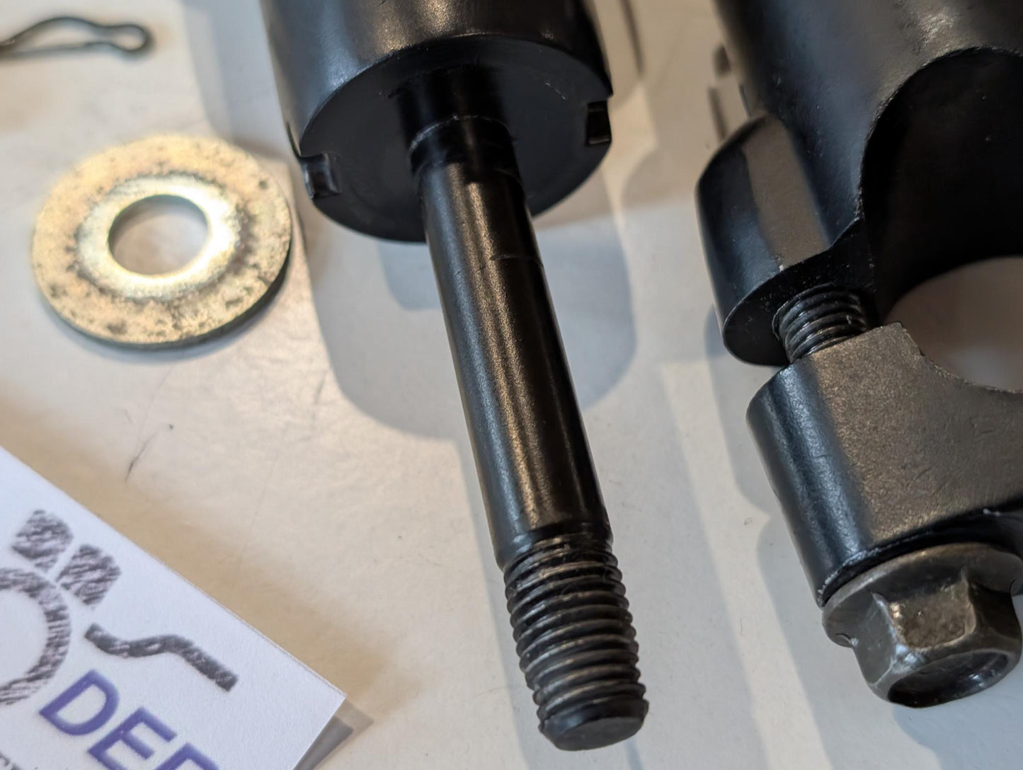 Yamaha XT600Z 3AJ Lenkerhalter 3AJ-23442-00 Klemmen 1E6-23441-00 und Schrauben gebraucht