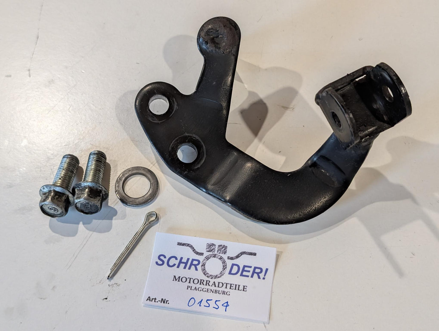 Yamaha XT600Z 3AJ Fussrastenhalter Halter Bremshebel vorne rechts 2KF-27442-00 mit Schauben gebraucht
