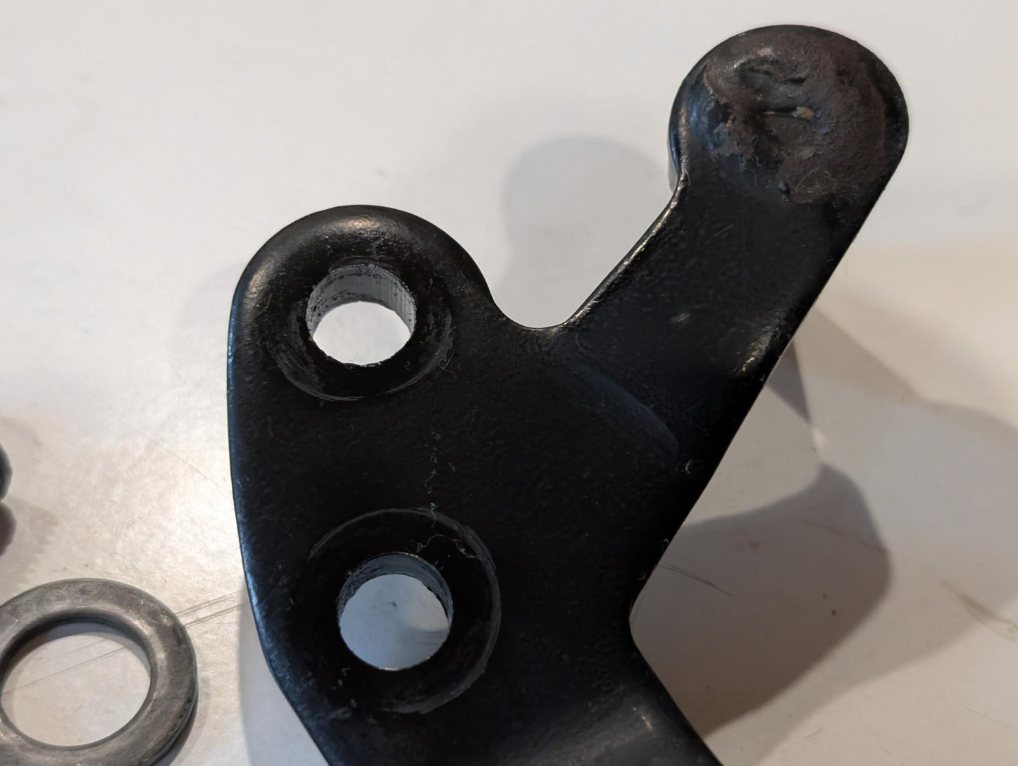 Yamaha XT600Z 3AJ Fussrastenhalter Halter Bremshebel vorne rechts 2KF-27442-00 mit Schauben gebraucht