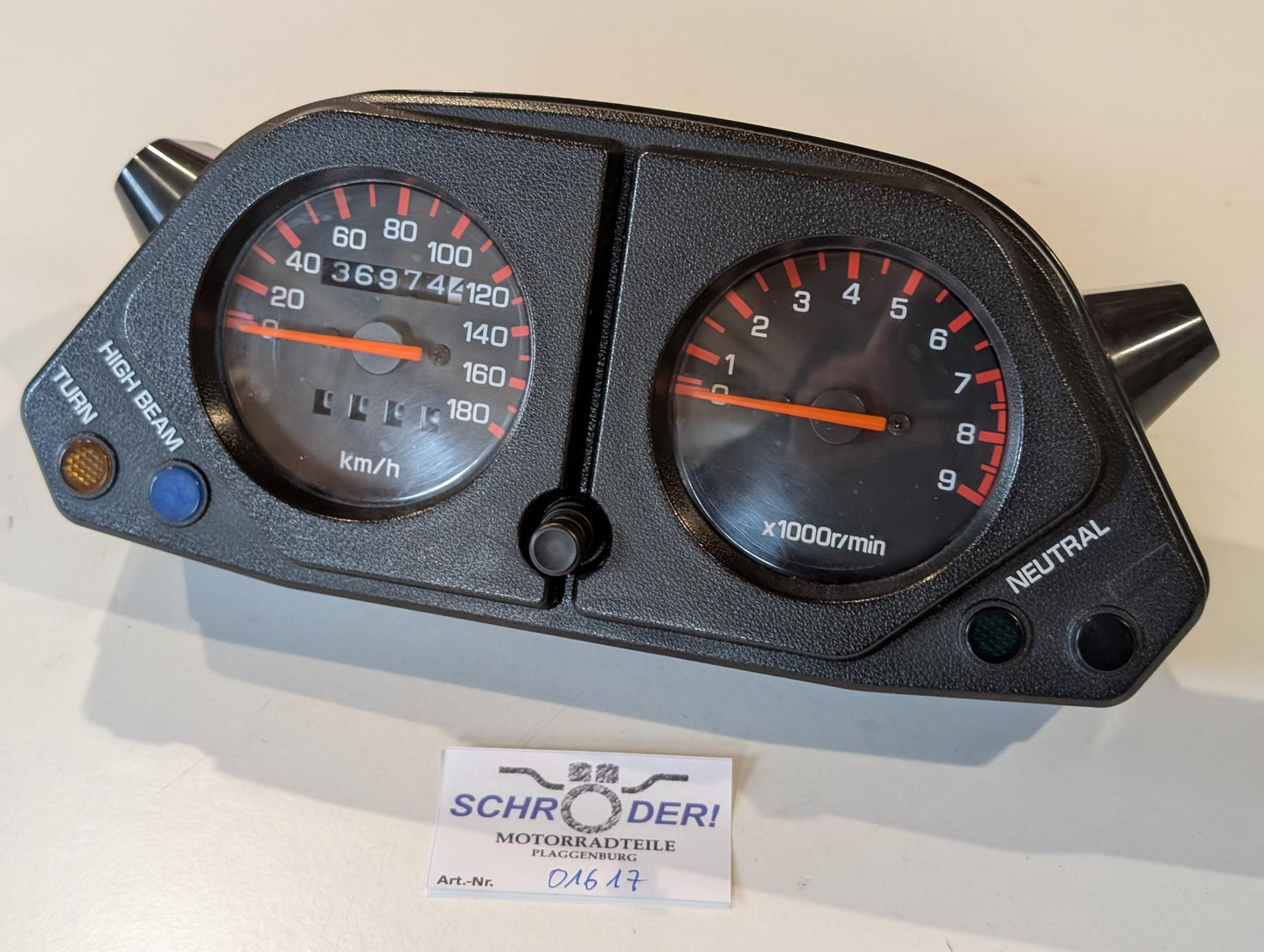 Yamaha XT600Z 3AJ Cockpit Instrumententafel 3AJ-83500-00 Drehzahlmesser 3AJ-83540-00 Tachometer 3AJ-83570-00 Abdeckung 3AJ-83559-00 komplett gebraucht