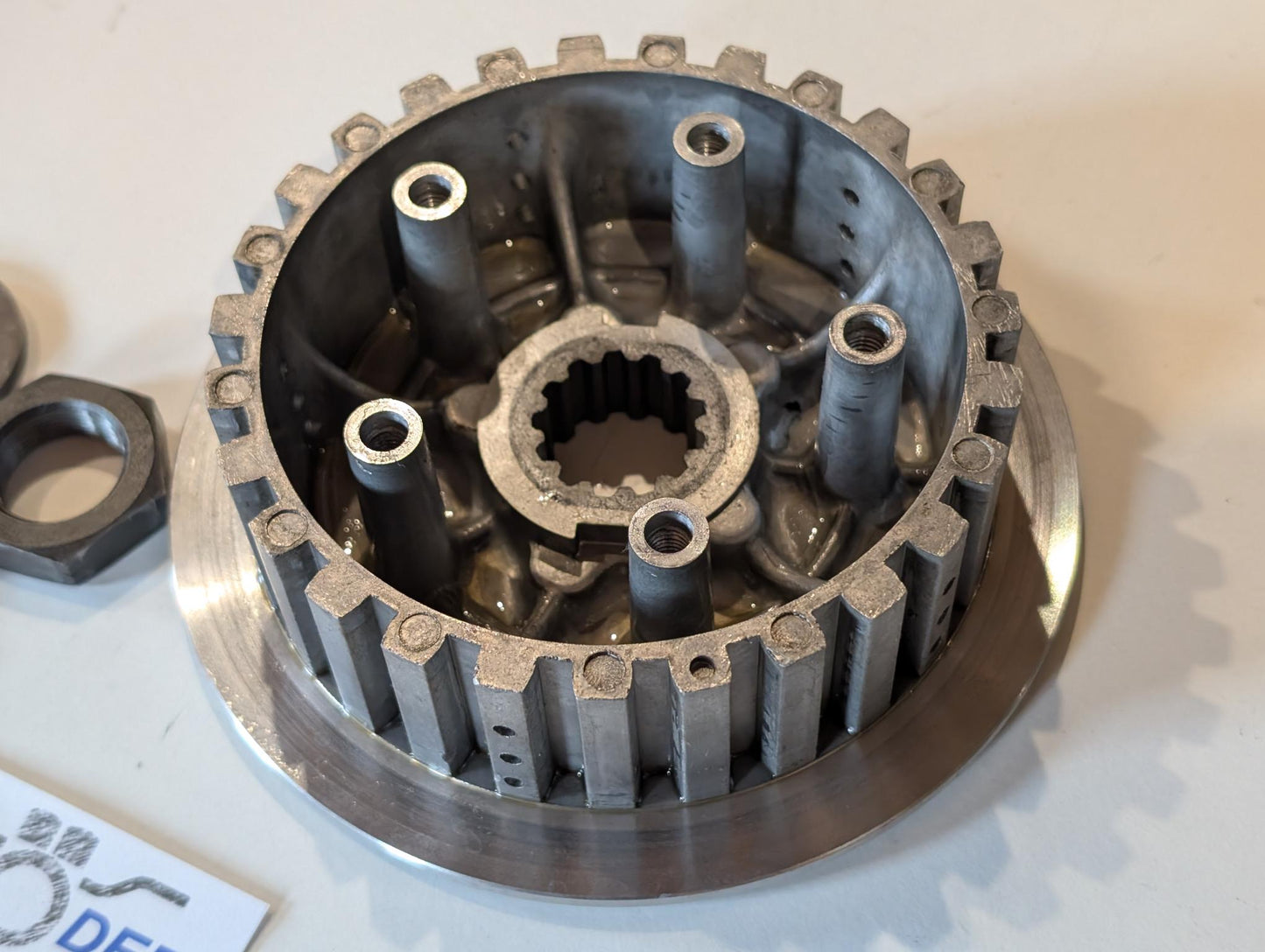 Yamaha XT600Z 3AJ Kupplung Kupplungsnabe 2JN-16371-00 mit Mutter und Distanzscheibe 2JN-16154-00 gebraucht