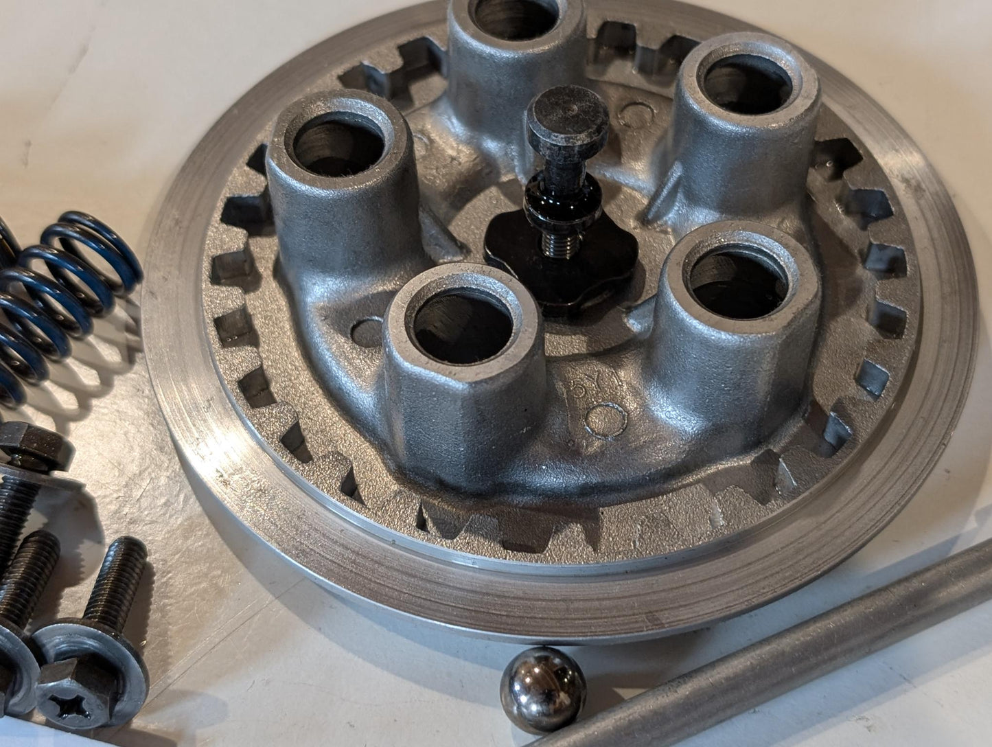 Yamaha XT600Z 3AJ Kupplung Druckplatte 5Y1-16351-00 Schubplatte 30X-16358-00 Kugel Schubstange 5Y1-16357-00 mit Schrauben Federn gebraucht