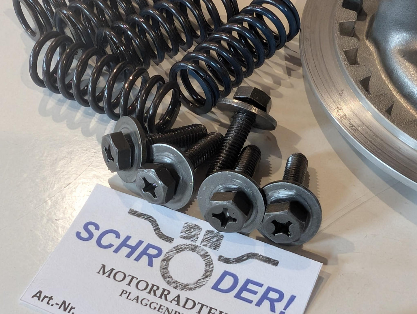 Yamaha XT600Z 3AJ Kupplung Druckplatte 5Y1-16351-00 Schubplatte 30X-16358-00 Kugel Schubstange 5Y1-16357-00 mit Schrauben Federn gebraucht