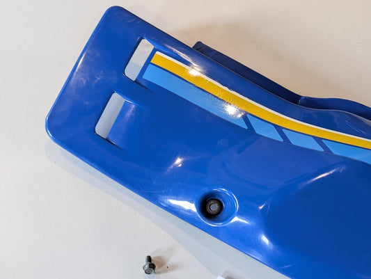 Yamaha XT600Z 3AJ Verkleidung Verkleidungsdeckel 3AJ-21711 Seitendeckel links blau gebraucht