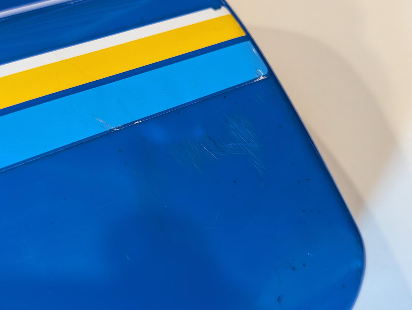 Yamaha XT600Z 3AJ Verkleidung Verkleidungsdeckel 3AJ-21711 Seitendeckel links blau gebraucht