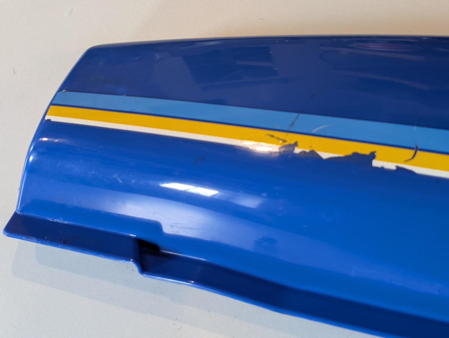 Yamaha XT600Z 3AJ Verkleidung Verkleidungsdeckel 3AJ-21711 Seitendeckel links blau gebraucht