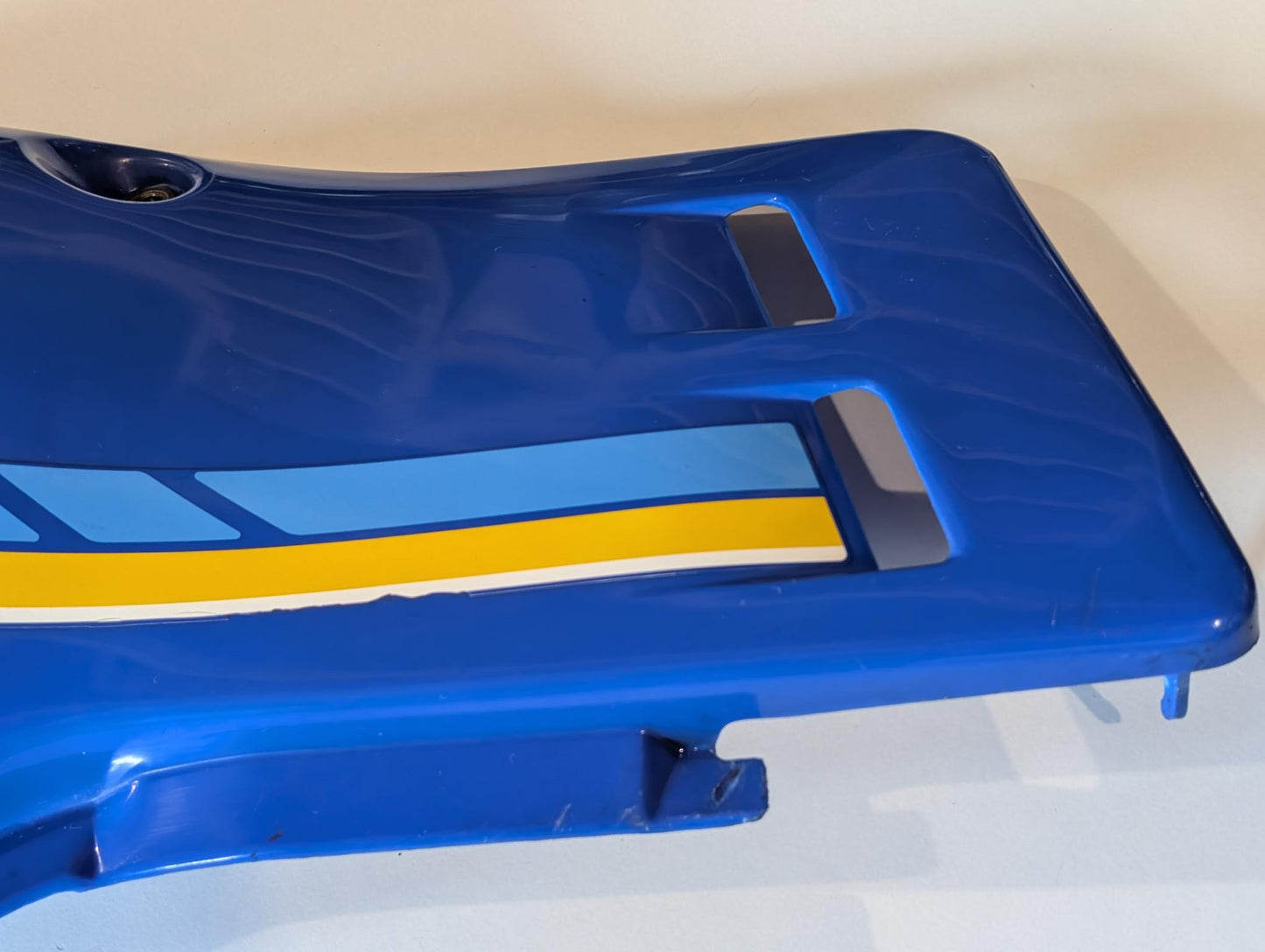 Yamaha XT600Z 3AJ Verkleidung Verkleidungsdeckel 3AJ-21711 Seitendeckel links blau gebraucht