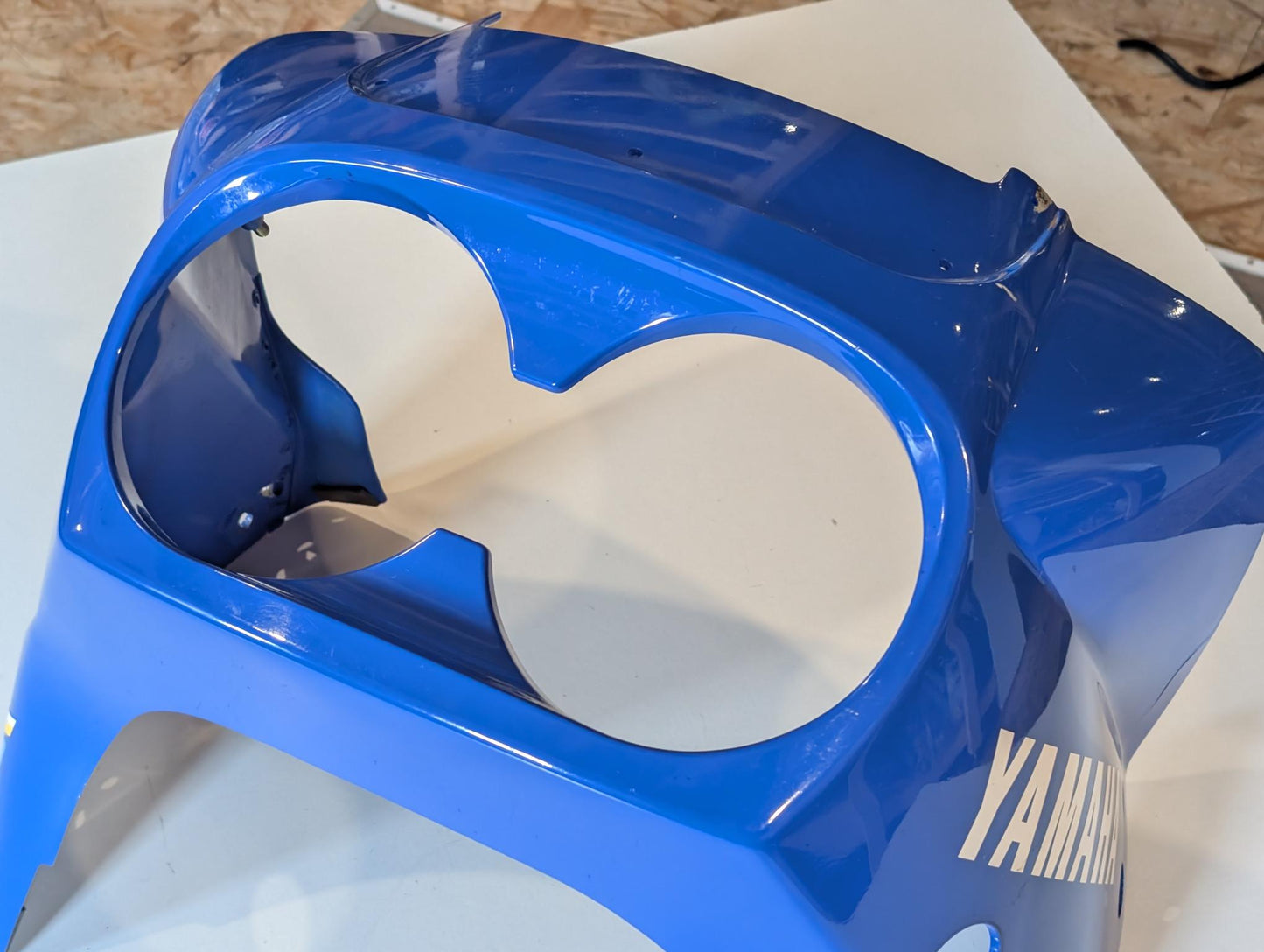 Yamaha XT600Z 3AJ Kanzel Frontverkleidung 3AJ-Y2835-10 Scheinwerferverkleidung blau gebraucht