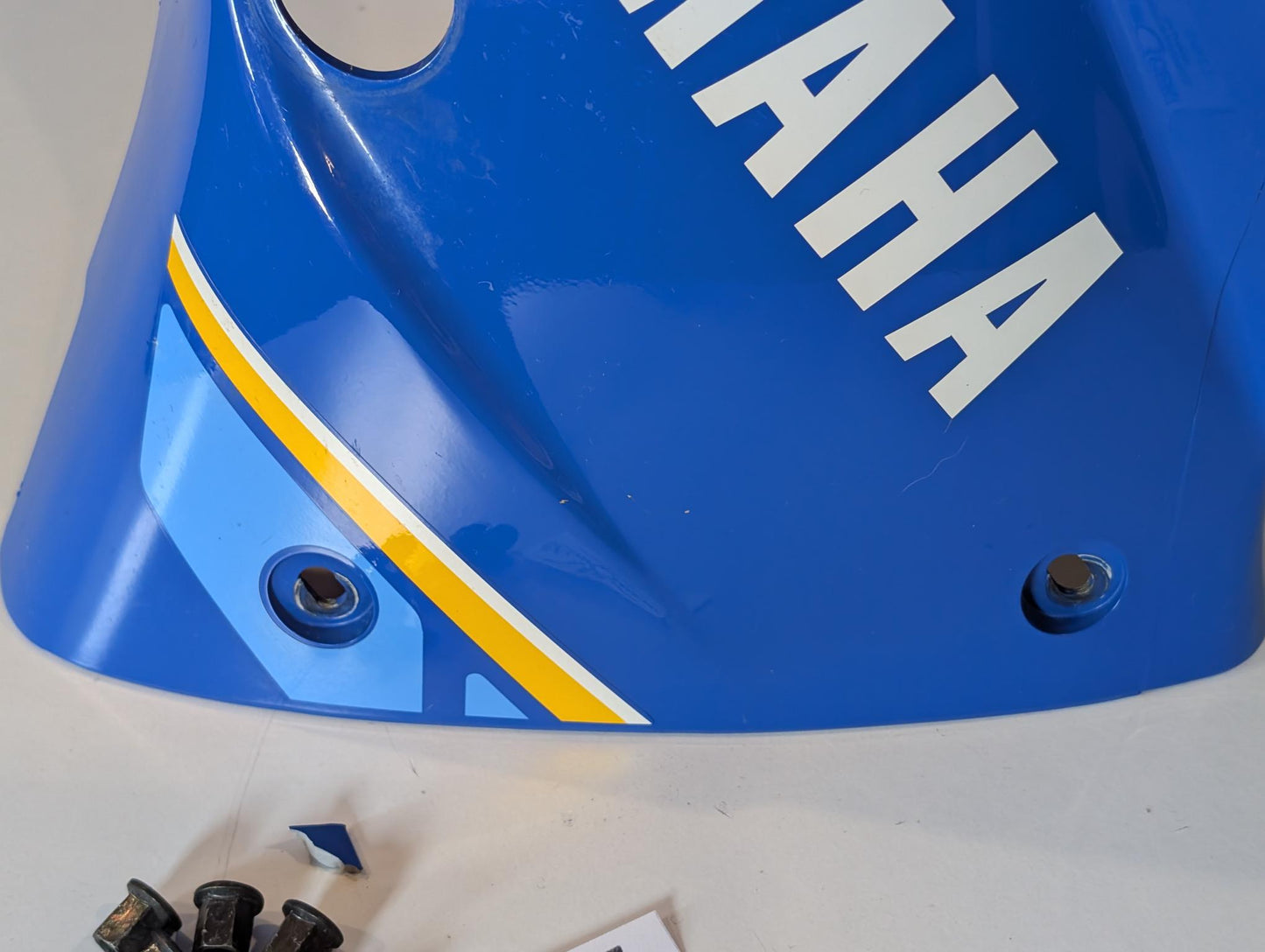 Yamaha XT600Z 3AJ Kanzel Frontverkleidung 3AJ-Y2835-10 Scheinwerferverkleidung blau gebraucht