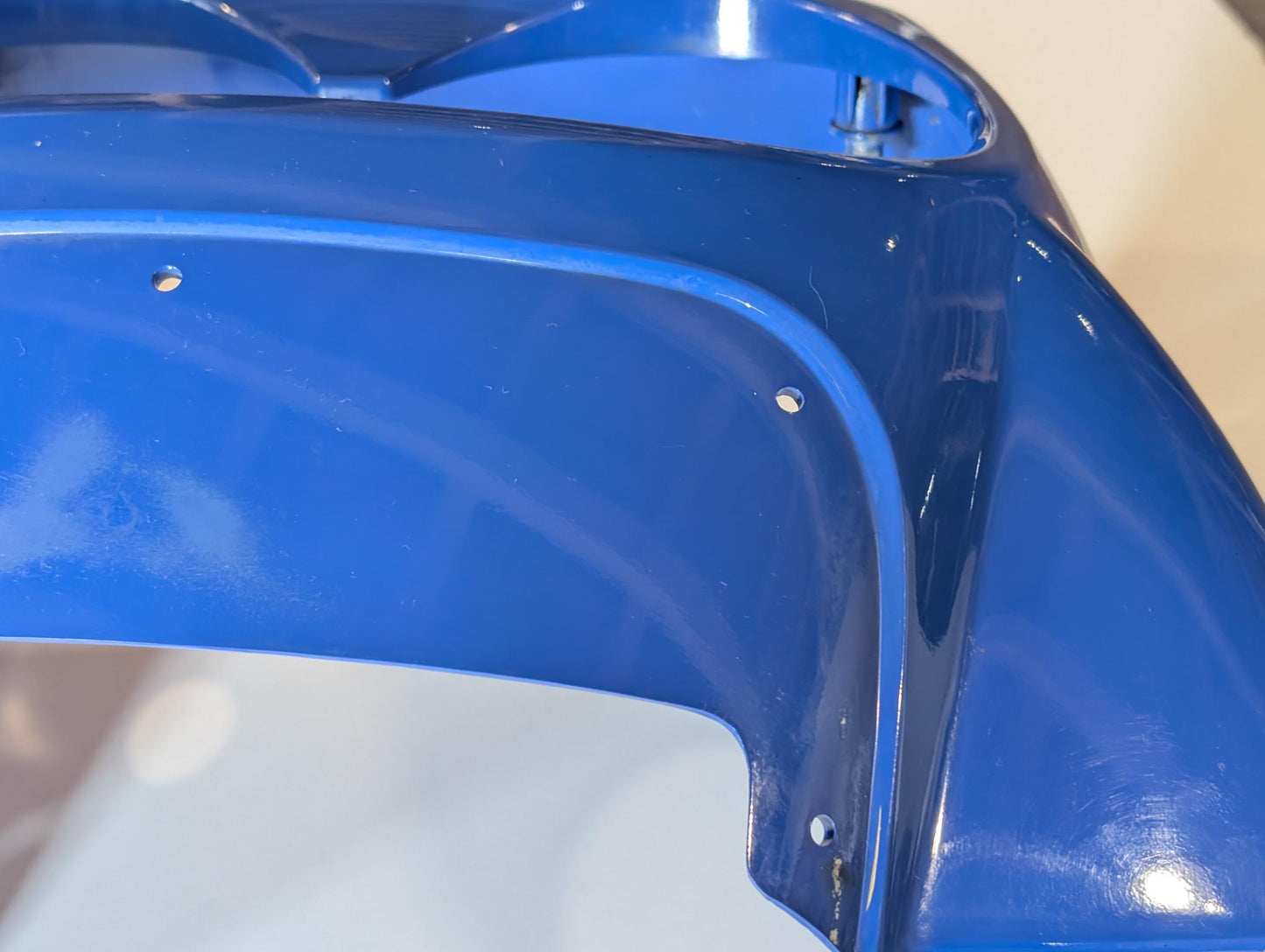 Yamaha XT600Z 3AJ Kanzel Frontverkleidung 3AJ-Y2835-10 Scheinwerferverkleidung blau gebraucht