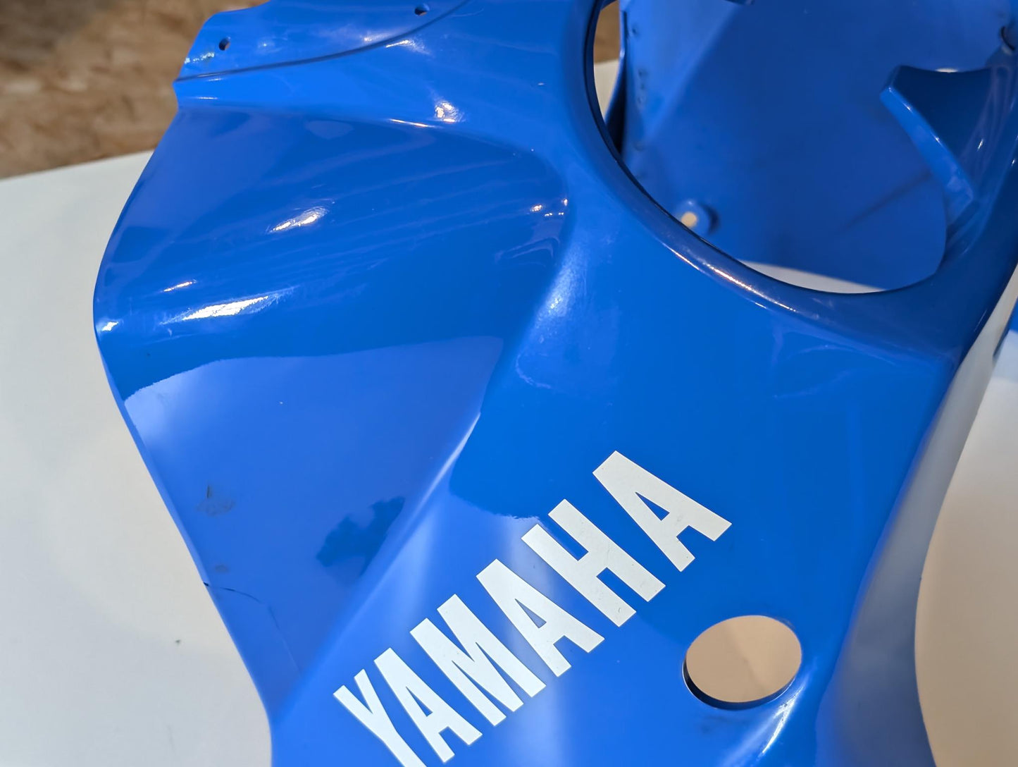 Yamaha XT600Z 3AJ Kanzel Frontverkleidung 3AJ-Y2835-10 Scheinwerferverkleidung blau gebraucht