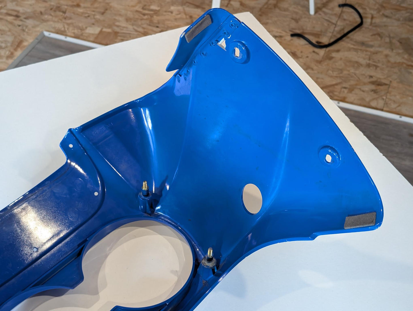 Yamaha XT600Z 3AJ Kanzel Frontverkleidung 3AJ-Y2835-10 Scheinwerferverkleidung blau gebraucht