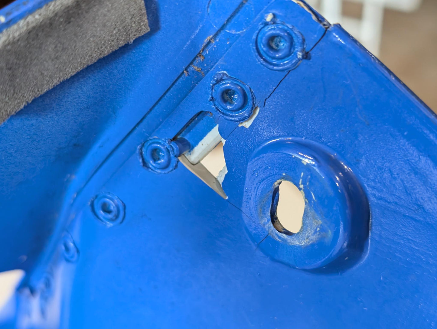 Yamaha XT600Z 3AJ Kanzel Frontverkleidung 3AJ-Y2835-10 Scheinwerferverkleidung blau gebraucht